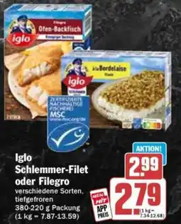 HIT Iglo Schlemmer-Filet oder Filegro Angebot