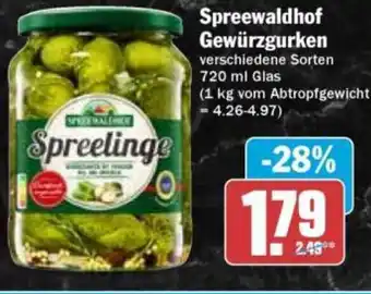 HIT Spreewaldhof Gewürzgurken Angebot