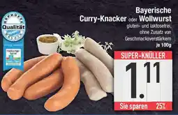 E-Center Bayerische Curry-Knacker oder Wollwurst Angebot