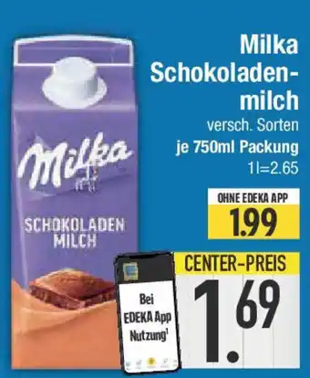 E-Center Milka Schokoladen- milch Angebot