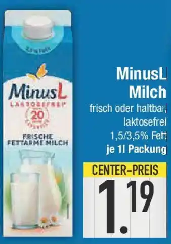 E-Center MinusL Milch Angebot