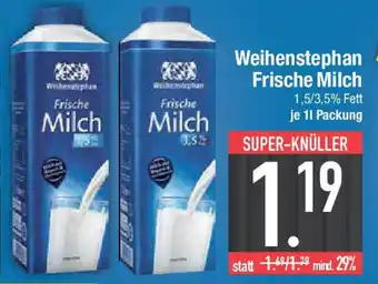 E-Center Weihenstephan Frische Milch Angebot