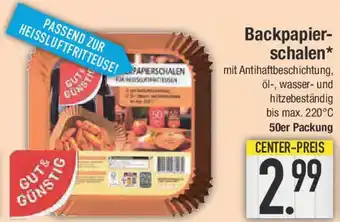 E-Center GUT& GÜNSTIG Backpapier-schalen Angebot