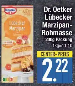E-Center Dr. Oetker Lübecker Marzipan- Rohmasse Angebot