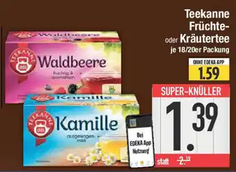 E-Center Teekanne Früchte- oder Kräutertee Angebot