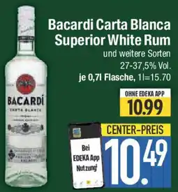 E-Center Bacardi Carta Blanca Superior White Rum Angebot