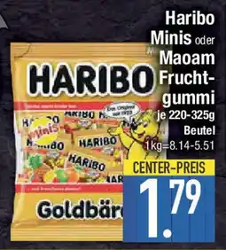E-Center Haribo Minis oder Maoam Fruchtgummi Angebot