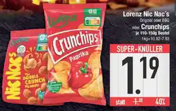 E-Center Lorenz Nic Nac's Original oder BBQ oder Crunchips Angebot