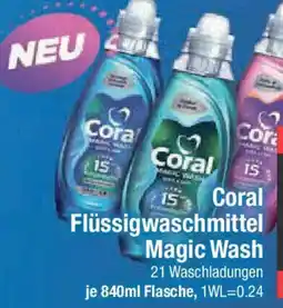 E-Center Coral Flüssigwaschmittel Magic Wash Angebot