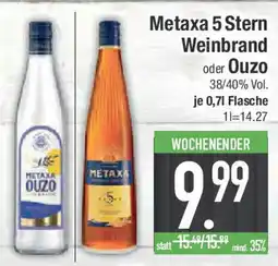 E-Center Metaxa 5 Stern Weinbrand oder Ouzo Angebot