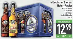 E-Center Mönchshof Bier oder Natur-Radler Angebot