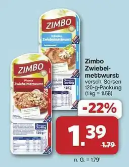 Famila Nord Ost Zimbo Zwiebelmettwurst Angebot