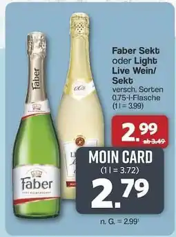 Famila Nord Ost Faber Sekt oder Light Live Wein/Sekt Angebot