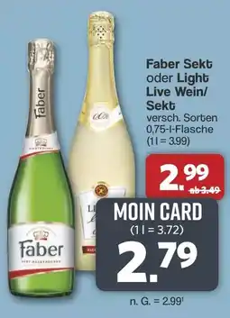 Famila Nord West Faber Sekt oder Light Live Wein/ Sekt Angebot