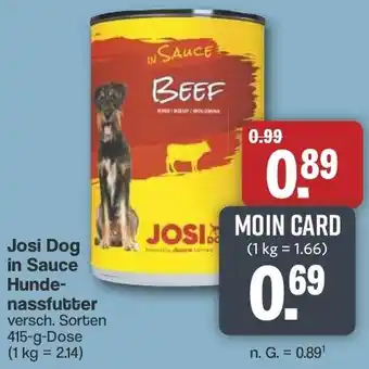 Famila Nord West Josi Dog in Sauce Hundenassfutter Angebot