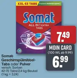 Famila Nord West Somat Geschirrspülmittel- Tabs oder Pulver Angebot