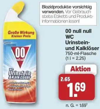 Famila Nord West 00 null null WC Urinstein- und Kalklöser Angebot