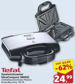 Famila Nord West Tefal Sandwichtoaster UltraCompact SM1552 Angebot
