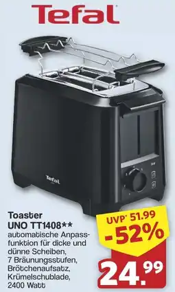 Famila Nord West Tefal Toaster UNO TT1408 Angebot