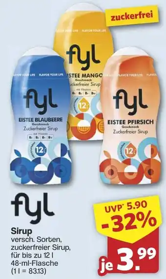 Famila Nord West fyl Sirup Angebot