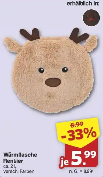 Famila Nord West Wärmflasche Rentier Angebot