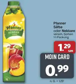 Famila Nord West Pfanner Säfte oder Nektare Angebot