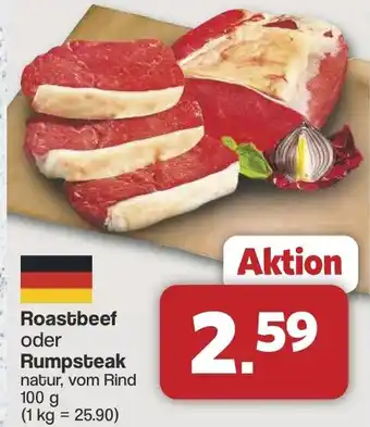 Famila Nord West Roastbeef oder Rumpsteak Angebot