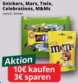 Famila Nord West Snickers, Mars, Twix, Celebrations, M&Ms Angebot
