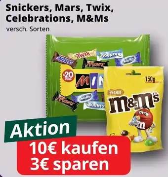 Famila Nord West Snickers, Mars, Twix, Celebrations, M&Ms Angebot