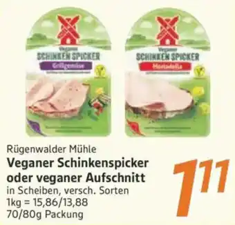 inkoop Rügenwalder Mühle Veganer Schinkenspicker oder veganer Aufschnitt Angebot