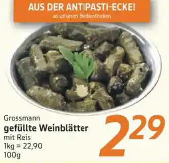 inkoop Grossmann gefüllte Weinblätter Angebot