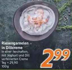 inkoop Riesengarnelen in Dillcreme Angebot