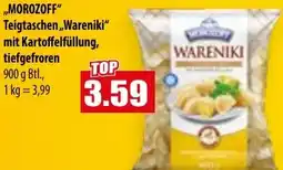 Mix Markt +MOROZOFF Teigtaschen ,,Wareniki" mit Kartoffelfüllungq Angebot