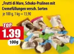Mix Markt Frutti di Mare, Schoko-Pralinen mit Cremefüllungen Angebot