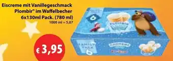 Mix Markt Eiscreme mit Vanillegeschmack Plombir Angebot