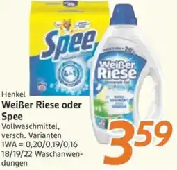 inkoop Henkel Weißer Riese oder Spee Vollwaschmittel Angebot