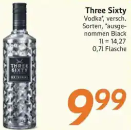 inkoop Three Sixty Vodka Angebot
