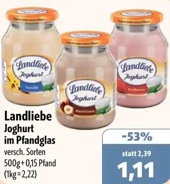 Aktiv Irma Landliebe Joghurt im Pfandglas Angebot
