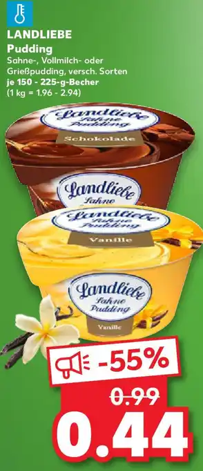 Kaufland LANDLIEBE Pudding Angebot