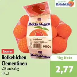 Aktiv Irma Spanien Rotkehlchen Clementinen Angebot
