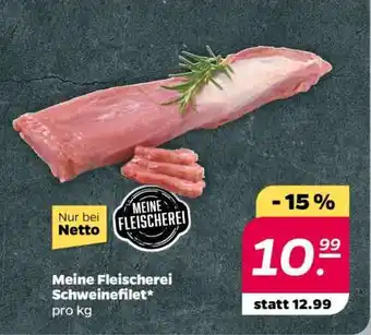 NETTO Meine Fleischerei Schweinefilet Angebot
