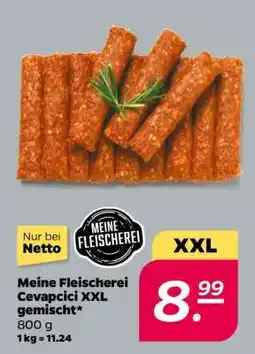 NETTO Meine Fleischerei Cevapcici XXL gemischt Angebot