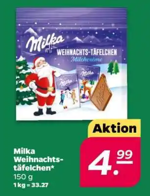 NETTO Milka Weihnachts-Täfelchen Angebot