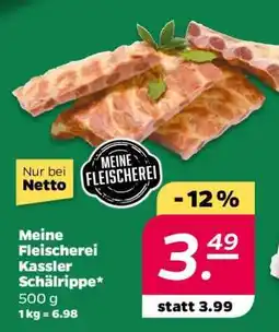 NETTO Meine Fleischerei Kassler Schälrippe Angebot