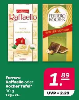 NETTO Ferrero Raffaello oder Rocher Tafel Angebot