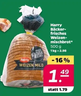 NETTO Harry Bäcker-frisches Weizenmischbrot Angebot