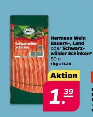 NETTO Hermann Wein Bauern-, Land- oder Schwarzwälder Schinken Angebot