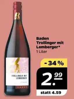 NETTO Baden Trollinger mit Lemberger Angebot