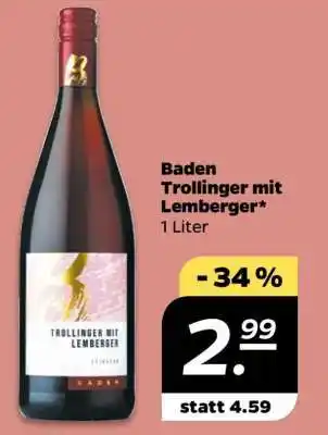 NETTO Baden Trollinger mit Lemberger Angebot
