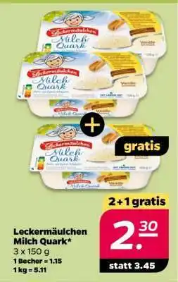 NETTO Leckermäulchen Milch Quark Angebot